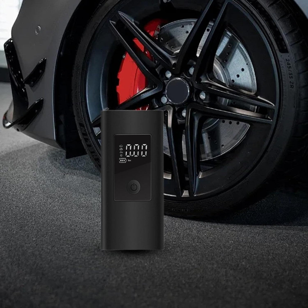 Akkumulátoros digitális mini kompresszor 80 W, USB-C töltéssel
