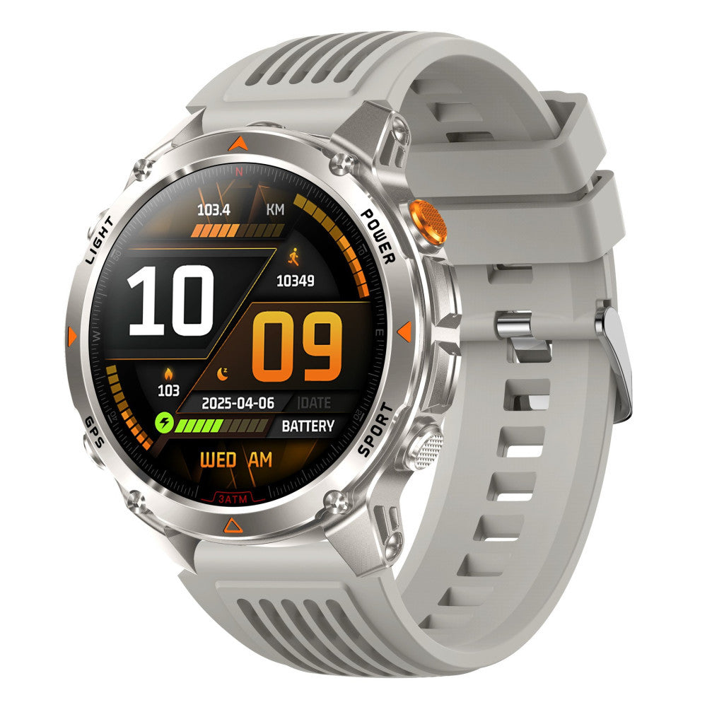 HT37 Okosóra – Bluetooth hívás, GPS, AMOLED kijelző, sport és egészség egyben - Ezüst