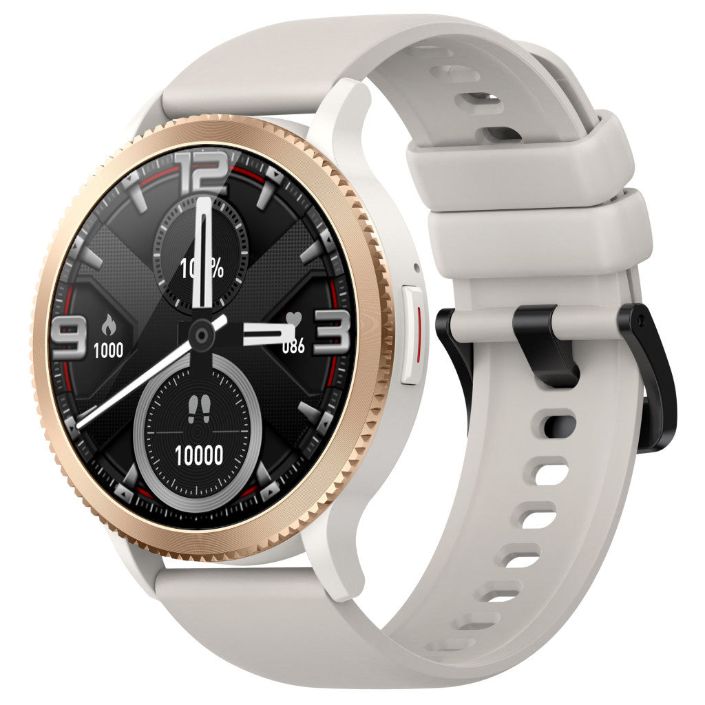 T01 ezüst okosóra - Bluetooth-hívás, pulzusmérő, lépésszámláló