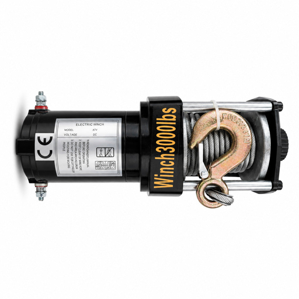 ATV Winch 12V / 3000 lbs (1361 kg) Elektromos csörlő vezetékes távirányítóval