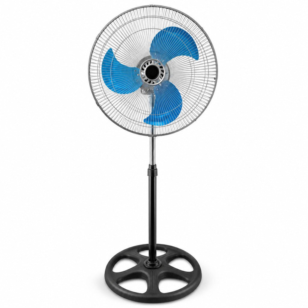 2 darabos, 18 colos állóventilátor szett – 3 fémlapáttal, 3 sebességfokozattal, 100-128 cm között állítható