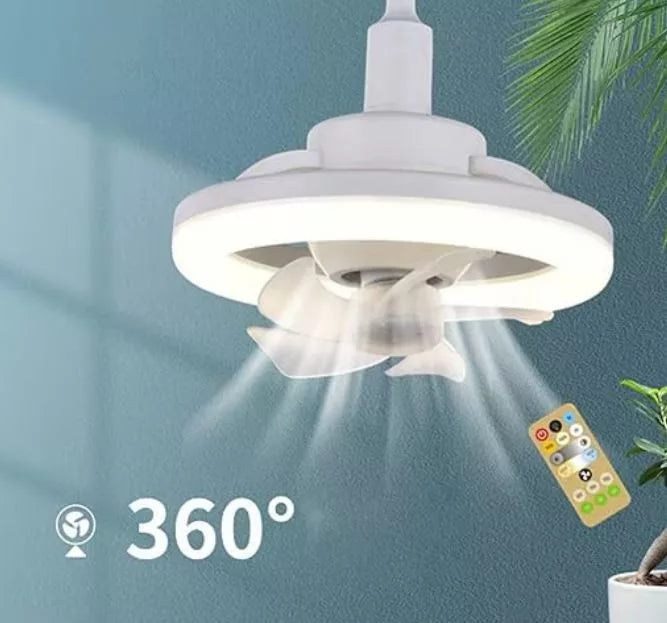 Proled LED Lámpa Ventilátor E27 Foglalattal és Távirányítóval