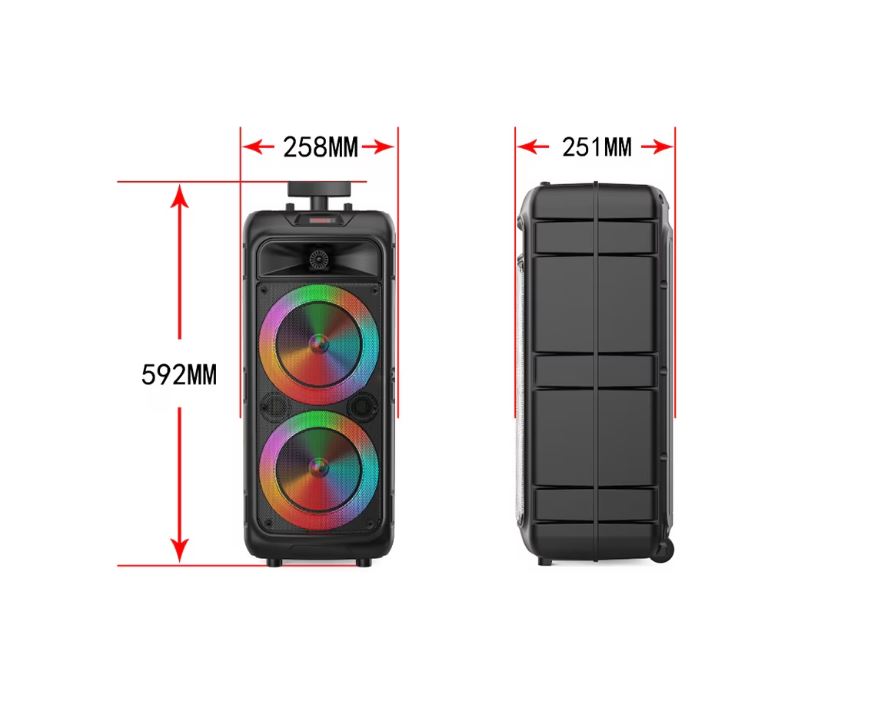ZQS-8211 Bluetooth Karaoke Hangszóró Mikrofonnal – Hordozható Party Hangfal