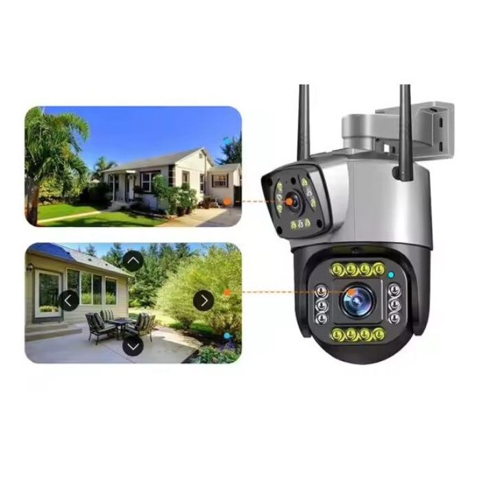 V380 PRO Kültéri WiFi Térfigyelő Kamera – Full HD 1080p, 360° PTZ, AI Mozgásérzékelés