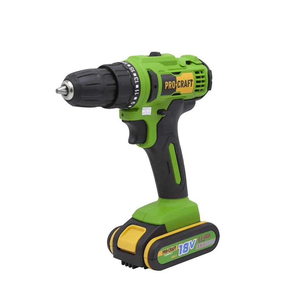 Procraft Akkumulátoros Fúrócsavarozó 18V 2 Akkumulátorral PA18C