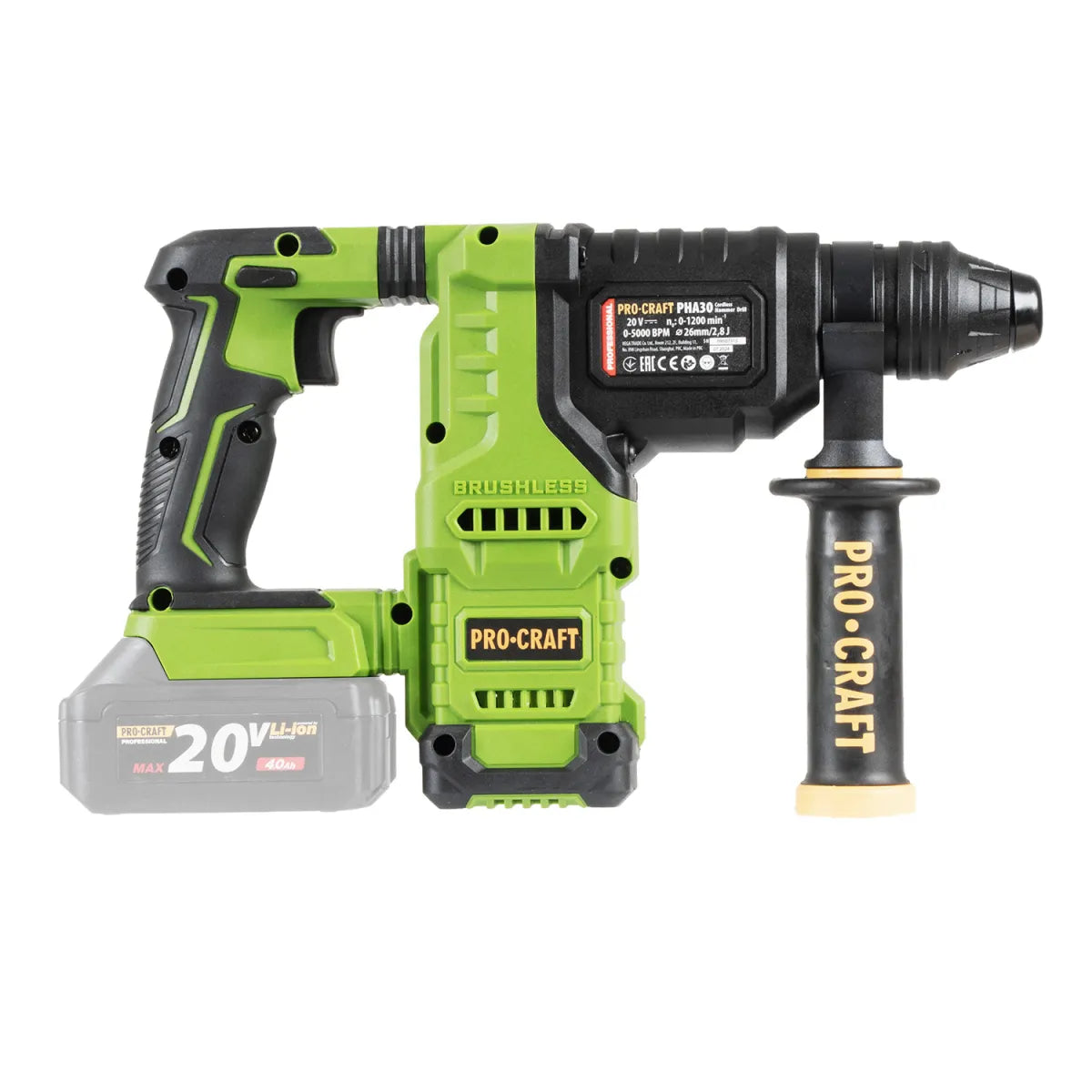 Procraft Akkus SDS Plus Ütvefúró Tokban PHA30-bb-c